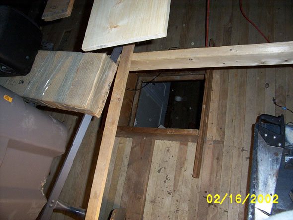 Just another picture of the attic entryway.