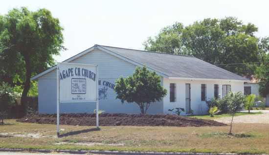 The Agape Christian Church is located on S Llano Grande Blvd. and Crenshaw.