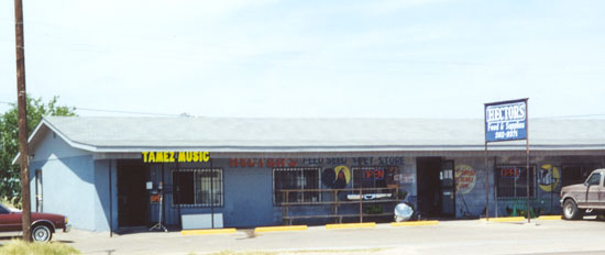 Tamez Music and Hectors Seed and Pet Store on W Santa Rosa and Lackland.