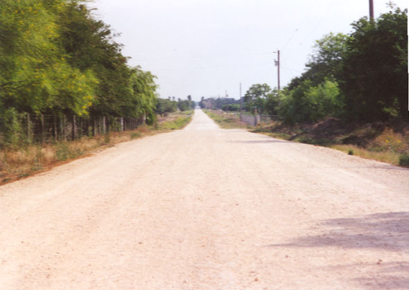 Looking south down Engleman Road from a point just north of M 20-N