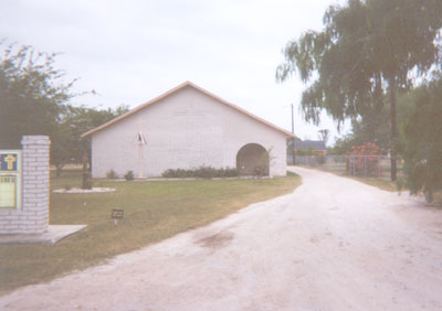 The Santa Cruz Catholic Church is located on M 15-N, about a quarter of a mile east of FM-88.