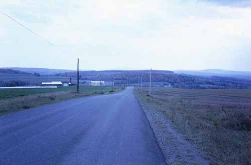 Looking north on New Canada Road.