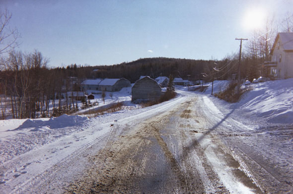 A view of the warehouses from Pond View Road.