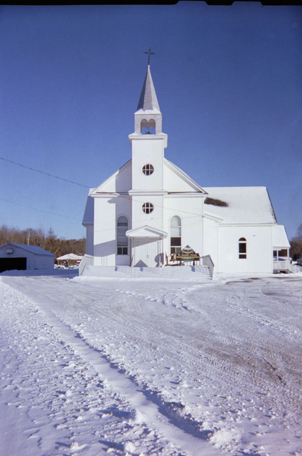 A nice winter view of St. Joseph's Parish.