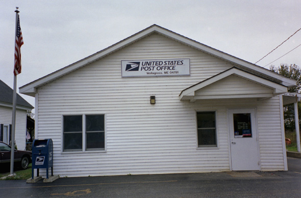 Since that last time I was here, they�ve replaced the sign on the post office in Soldier Pond.  It now reads - Wallagrass, ME 04781